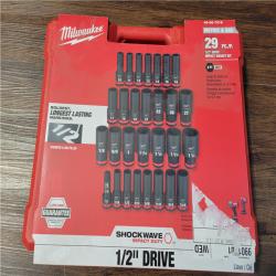 CALIFORNIA NEW MILWAUKEE 29PC 1/2 DRIVE IMPACT SOCKET KIT