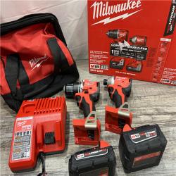 AS-IS Milwaukee M18 Compact Brushless 2-Tool Combo Kit