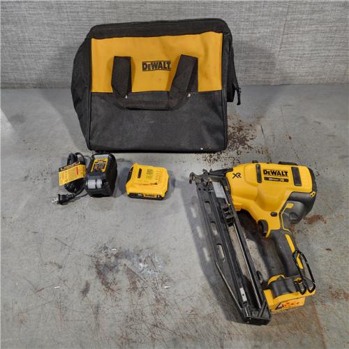 HOUSTON LOCATION - AS-IS DeWalt DCN660D1 20V 16 Gauge Cordless Angled Finish Nailer Kit W/ 2Ah Battery