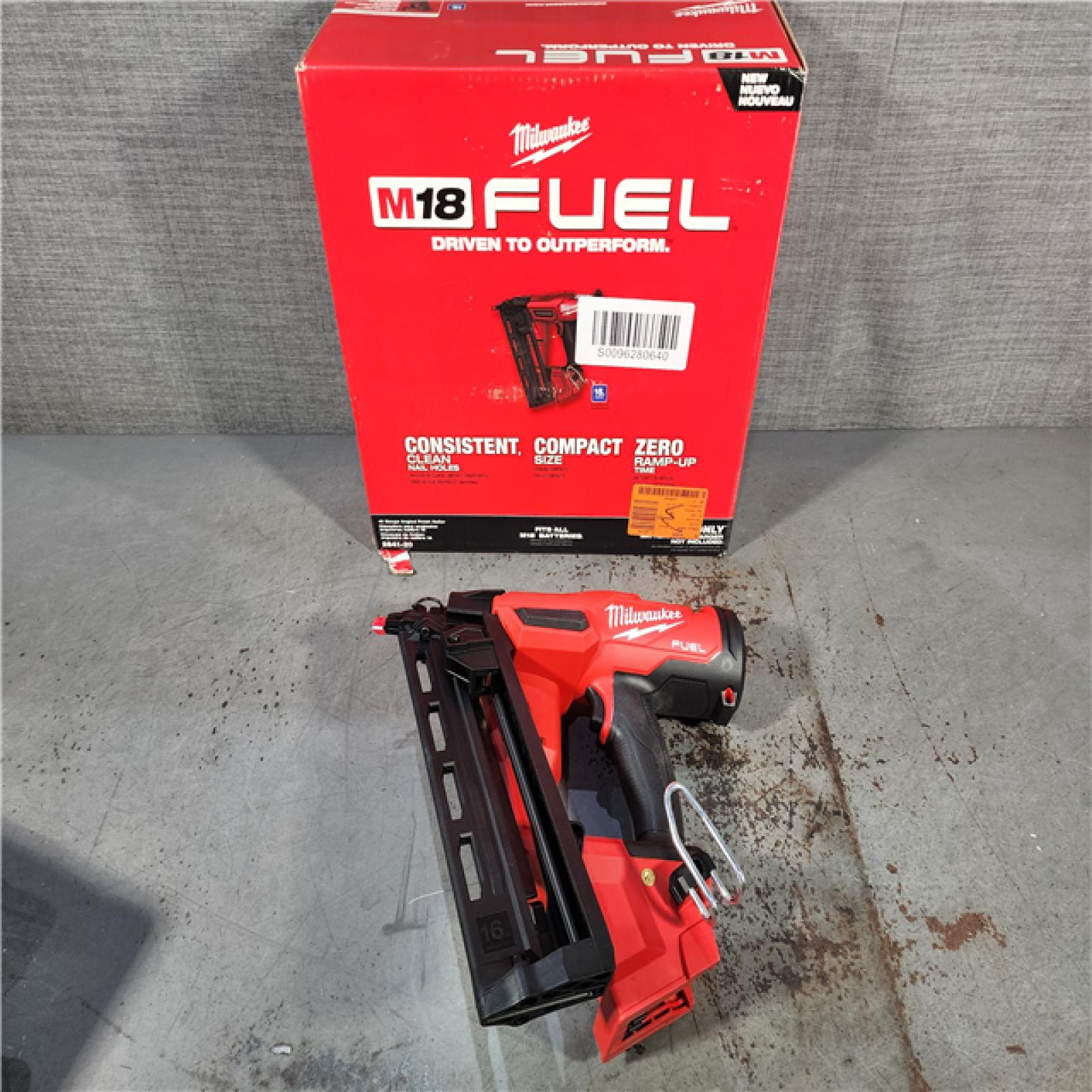 HOUSTON LOCATION - AS-IS (APPEARS LIKE NEW) Milwaukee 2841-20 18V Cordless Gen II 16 Gauge Angled Finish Nailer (Tool Only)