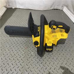 Houston location AS-IS DEWALT 20V MAX 12in. Brushless Cordless Battery Powered Chainsaw (Tool Only)