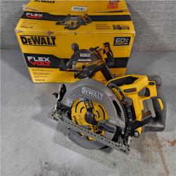 HOUSTON LOCATION - AS-IS DEWALT FLEXVOLT 60V MAX Cordless Brushless 7-1/4 in. Wormdrive Style Circular Saw (Tool Only)