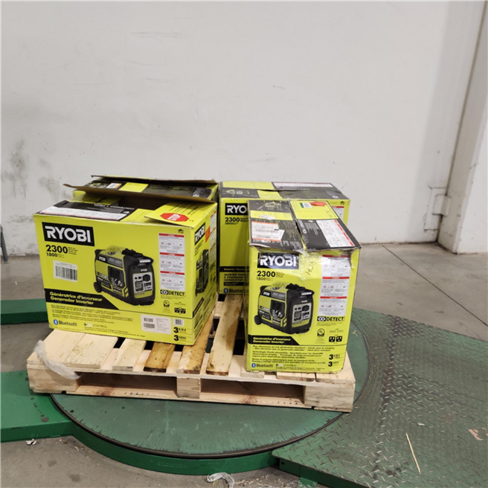 Dallas Location - As-Is Ryobi 2300-Watt Bluetooth Inverter Generator(Lot Of 4)