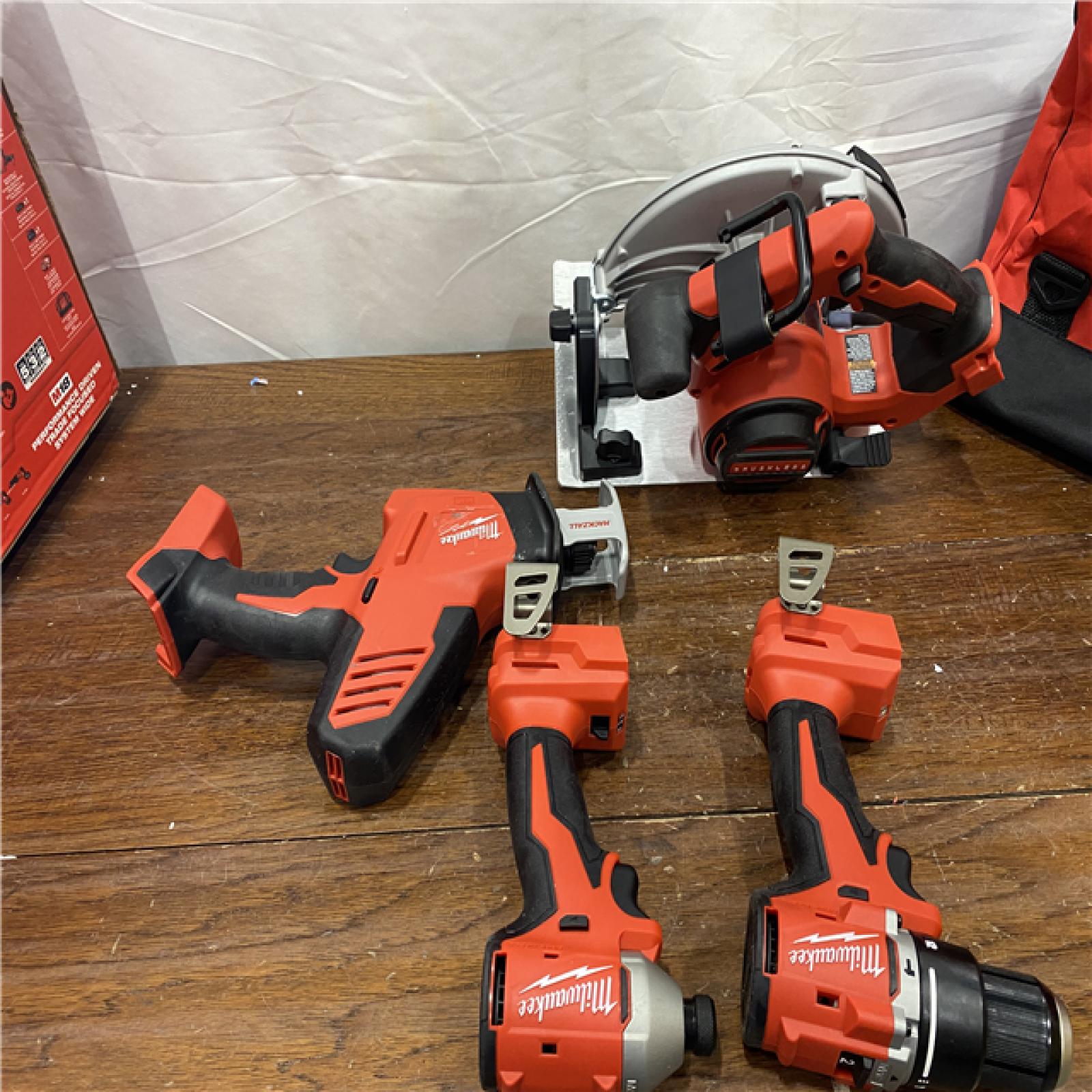 AS-ISM18 18-Volt Lithium-Ion Brushless Cordless Combo Kit (4-Tool) with 2-Batteries, 1-Charger and Tool Bag