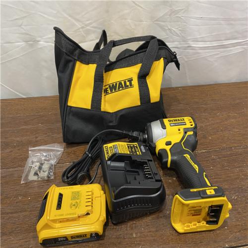 AS-ISDEWALT ATOMIC 20V MAX* Brushless Cordless Compact 1/4 in. Impact Driver Kit