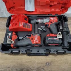 AS-IS M18 FUEL 18V Lithium-Ion Brushless Cordless Hammer Drill and Impact Driver Combo Kit (2-Tool) with 2 Batteries