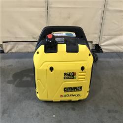 California AS-IS Champion Power Equipment 2500-Watt Recoil Start Ultra-Light Portable Gas and Propane Powered Dual Fuel Inverter Generator with CO Shield