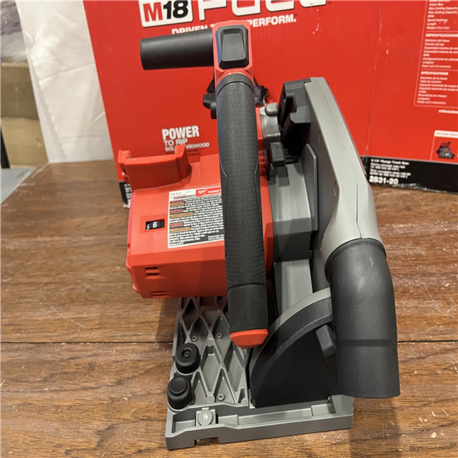 AS-ISMilwaukee M18 FUEL 18V Lithium-Ion Cordless Brushless 6-1/2 in. Plunge Cut Track Saw (Tool-Only)