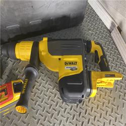 HOUSTON LOCATION - AS-IS 60V FLEXVOLT Lithium-Ion Cordless Brushless 2 in. SDS MAX Rotary Hammer Kit, (2) 9.0Ah Batteries, Charger and Kit Box