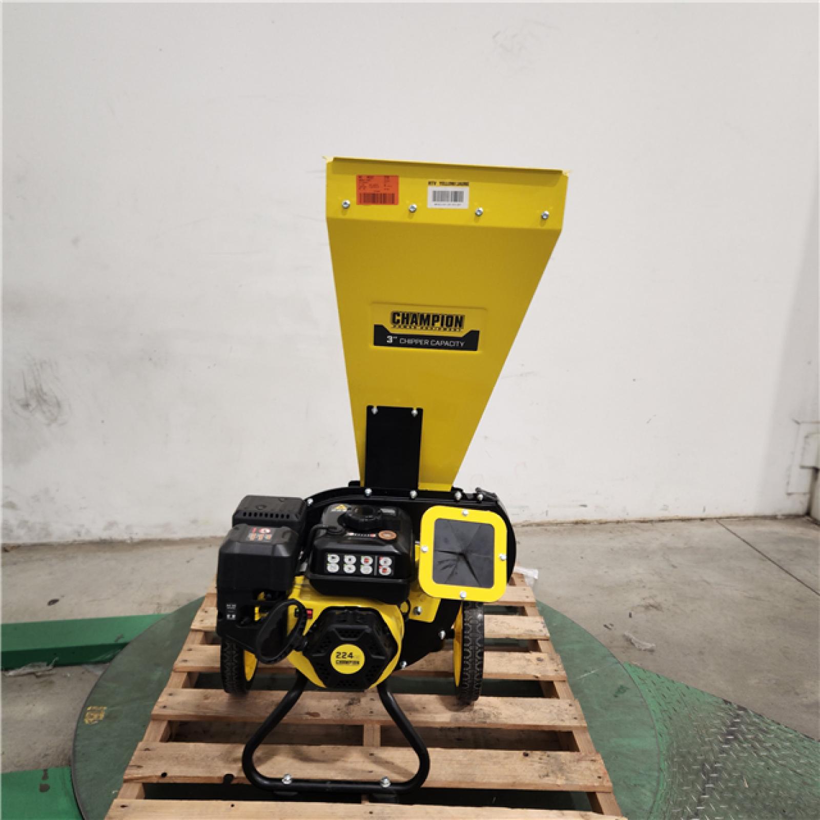 Dallas Location - As-Is Champion Power Equipment 3 in.224 cc Wood Chipper Shredder