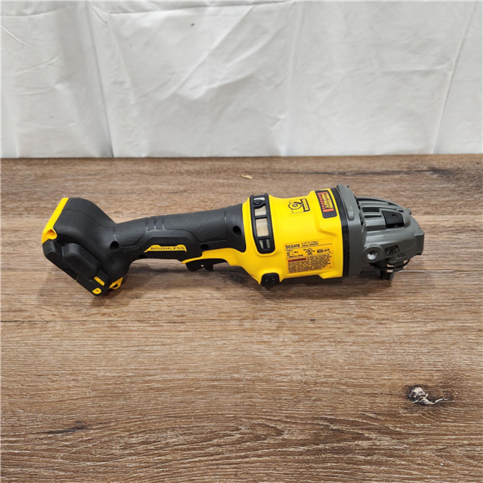 AS-IS DeWalt 60V MAX FLEXVOLT Cordless Brushless 4.5 in. Small Angle Grinder with Kickback Brake (Tool Only)