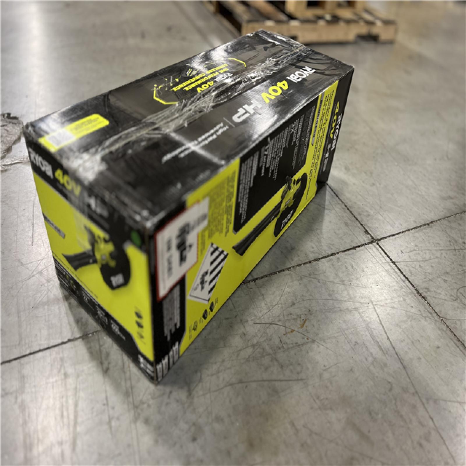 LIKE NEW! - RYOBI 40V HP Brushless 100 MPH 600 CFM Cordless Leaf Blower/Mulcher/Vacuum with (2) 4.0 Ah Batteries and Charger