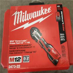 Phoenix Location Appears NEW Milwaukee 2473-22 M12 Li-Ion FORCE LOGIC Press Tool Kit New 2473-22