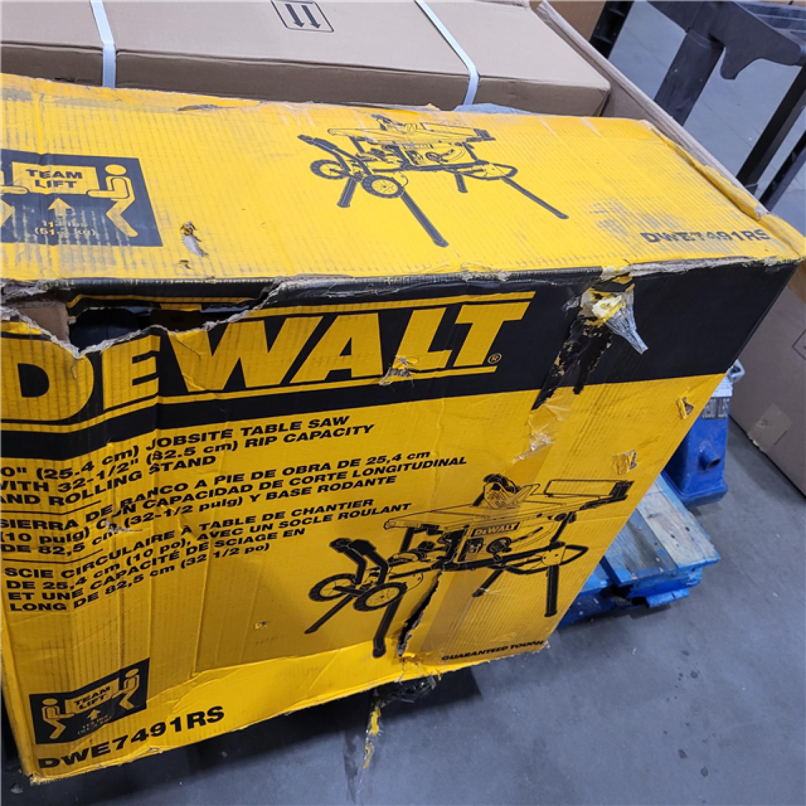 AS-IS DEWALT 10 in. 15 Amp 120V Site-Pro Compact Jobsite Table Saw