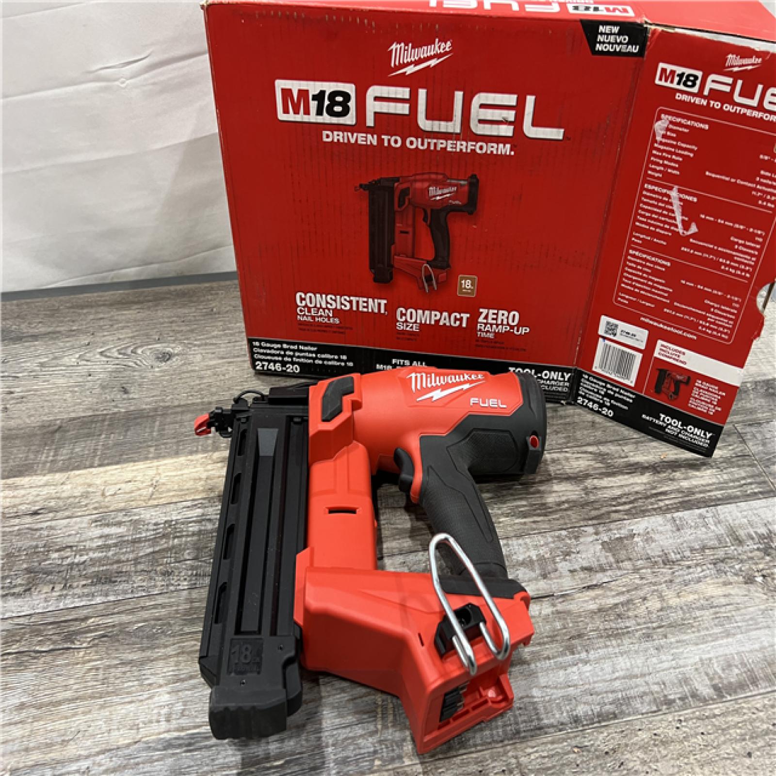 AS-IS Milwaukee M18 FUEL 18 Gauge Brad Nailer