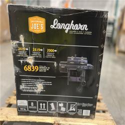 DALLAS LOCATION- NEW! OKLAHOMA JOE'S Longhorn Combo 3-Burner Charcoal and Gas Smoker Grill in Black with 1,060 sq. in. Cooking Space