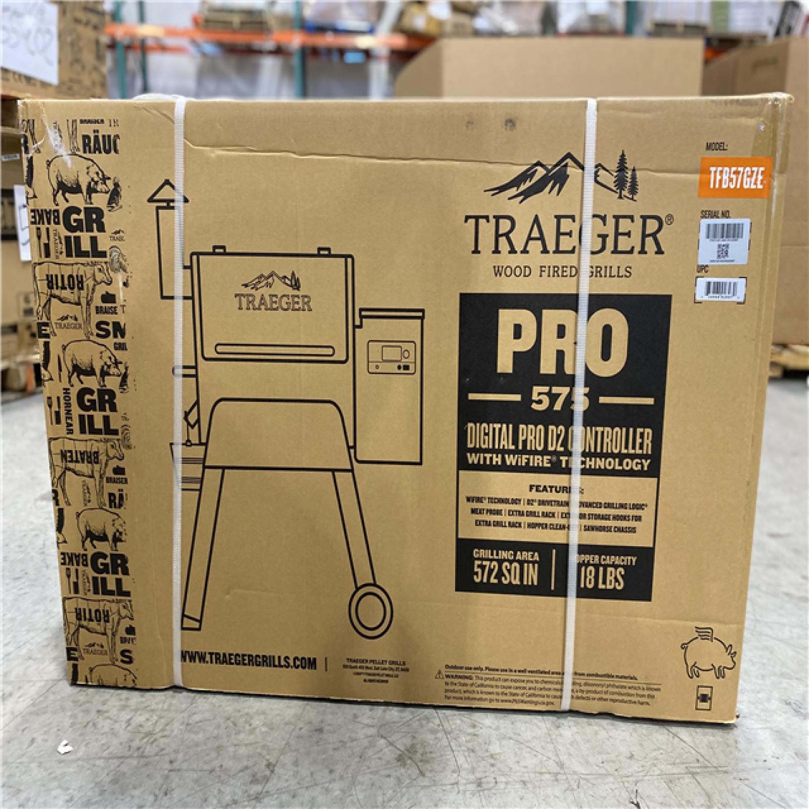 DALLAS LOCATION - Traeger Pro 575 Wifi Pellet Grill and Smoker in Bronze