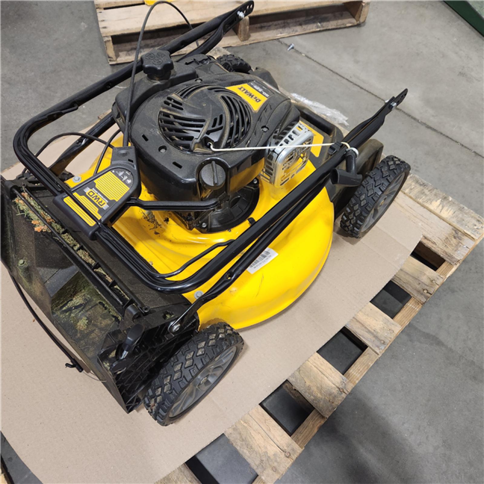 DALLAS LOCATION - AS-IS DEWALT 21 in. 150cc Briggs and Stratton 625ex Engine Rear Wheel Drive 2-in-1 Gas Self Propelled Walk Behind Lawn Mower