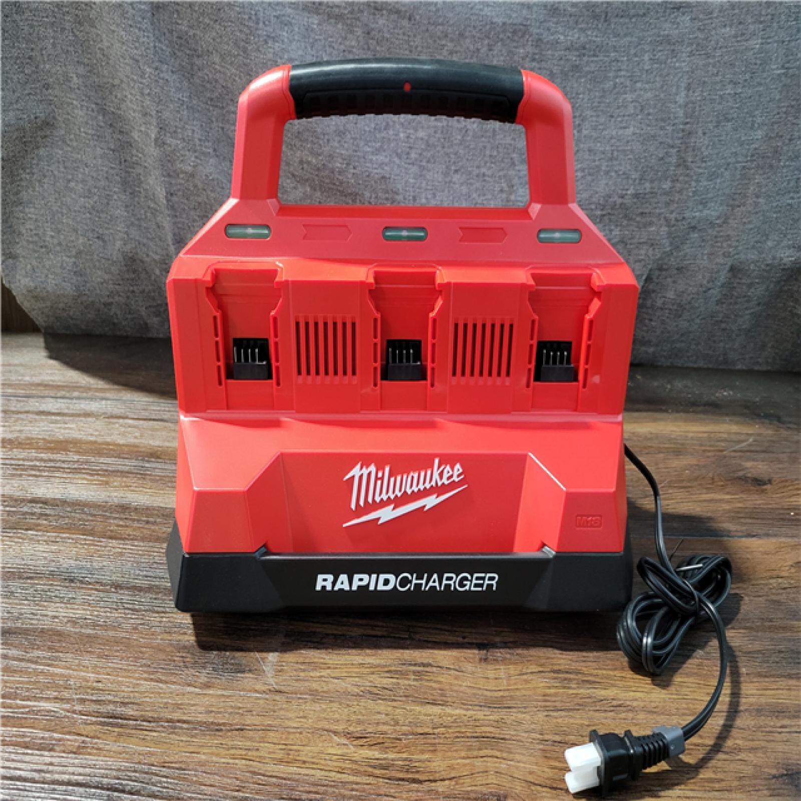 CALIFORNIA NEW MILWAUKEE M18 PACKOUT RAPID CHARGER STARTER PACK (4 BATTERIES INCLUDED)