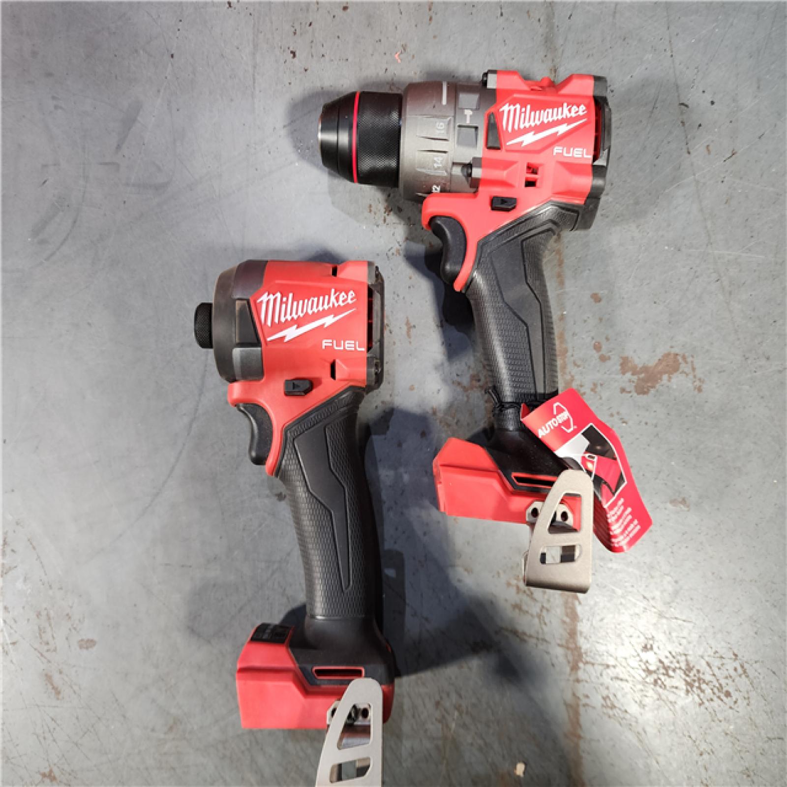 HOUSTON LOCATION - AS-IS Milwaukee M18 FUEL 18V Lithium-Ion Brushless Cordless Hammer Drill and Impact Driver Combo Kit (2-Tool) with 2 Batteries