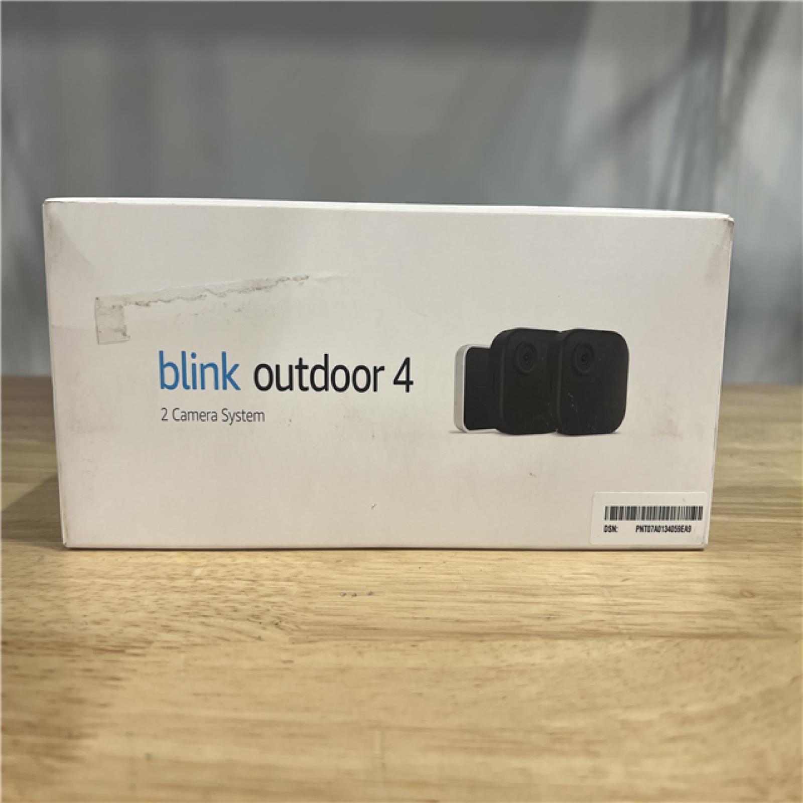 NEW! - Blink Outdoor 4 2-Camera Wireless 1080p Security System with Up to Two-year Battery Life - Black