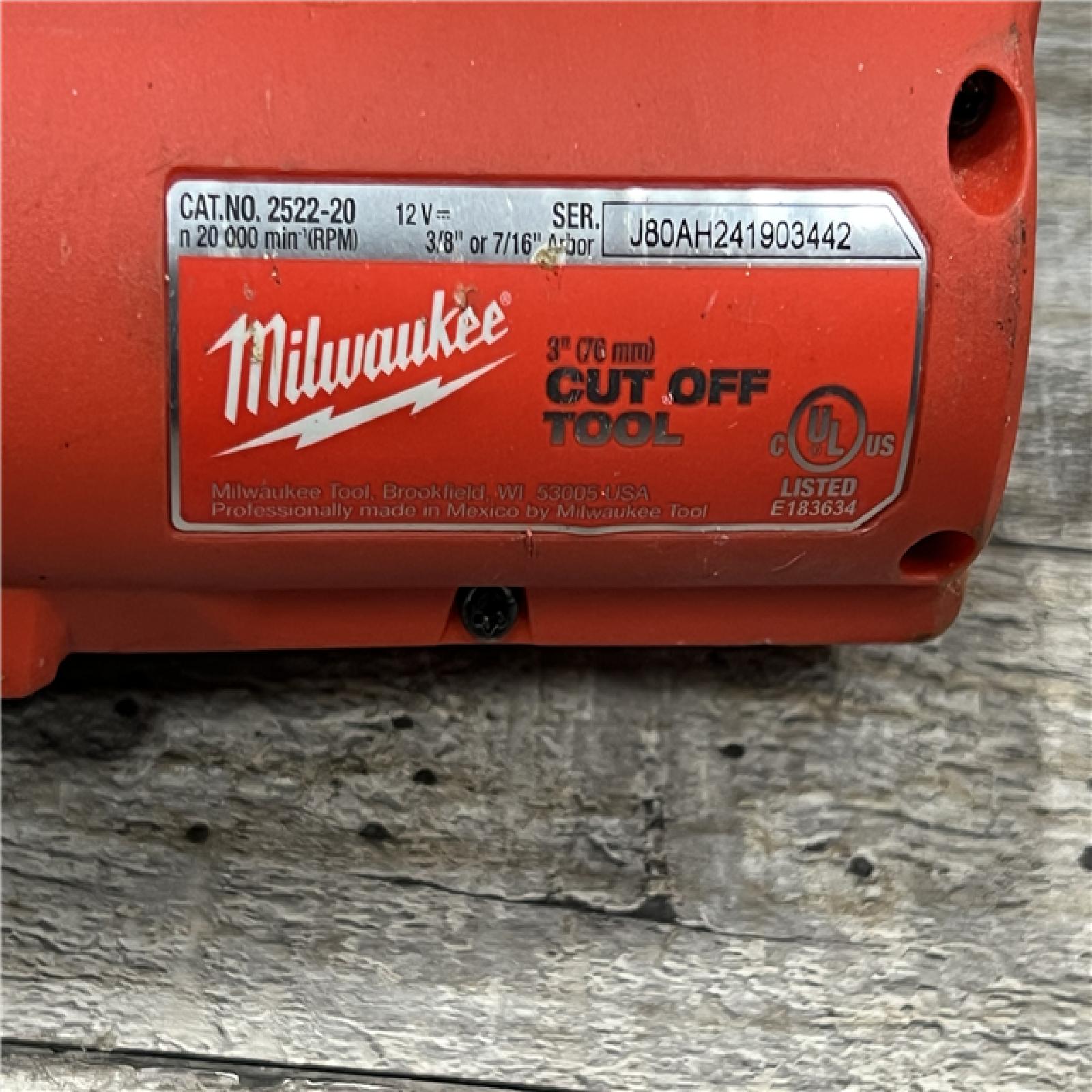 AS-IS MILWAUKEE M12 FUEL 12V Lithium-Ion Brushless Cordless 3 in. Cut Off Saw (Tool-Only)