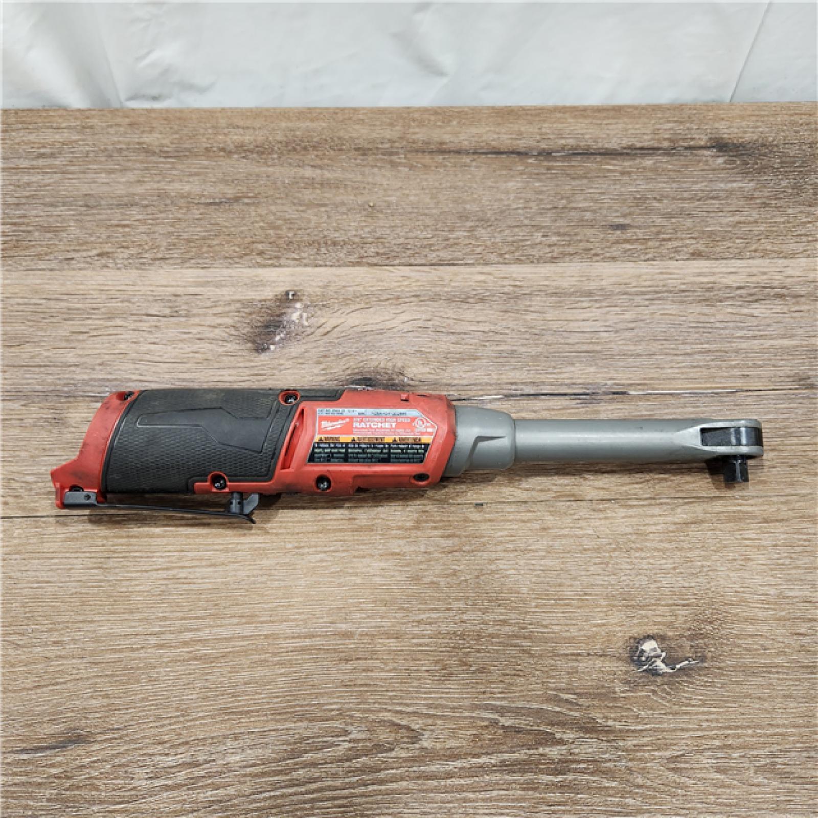 AS-IS Milwaukee M12 FUEL Brushless Cordless 3/8 Extended Reach High Speed Ratchet (Tool Only)