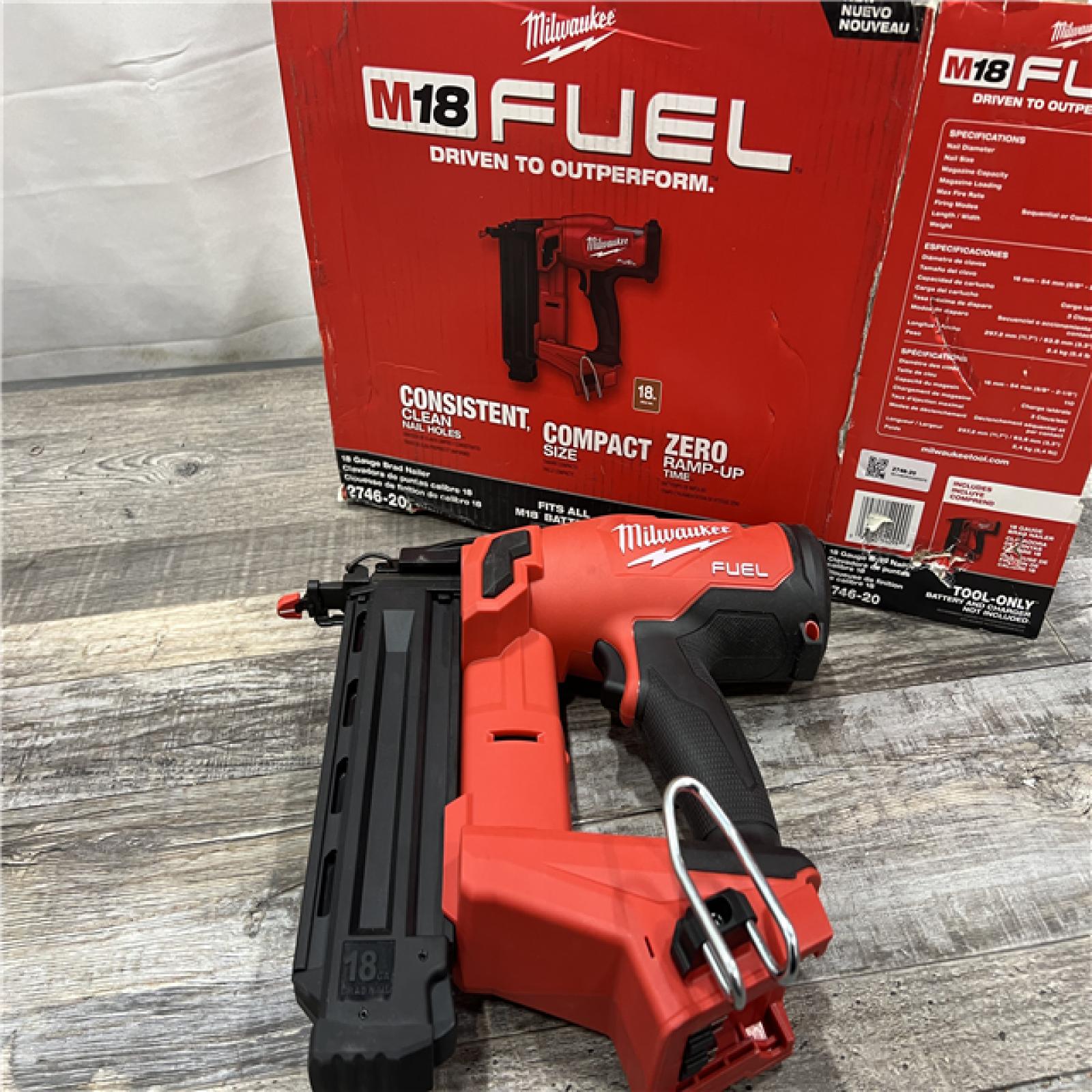 AS-IS Milwaukee M18 FUEL 18 Gauge Brad Nailer