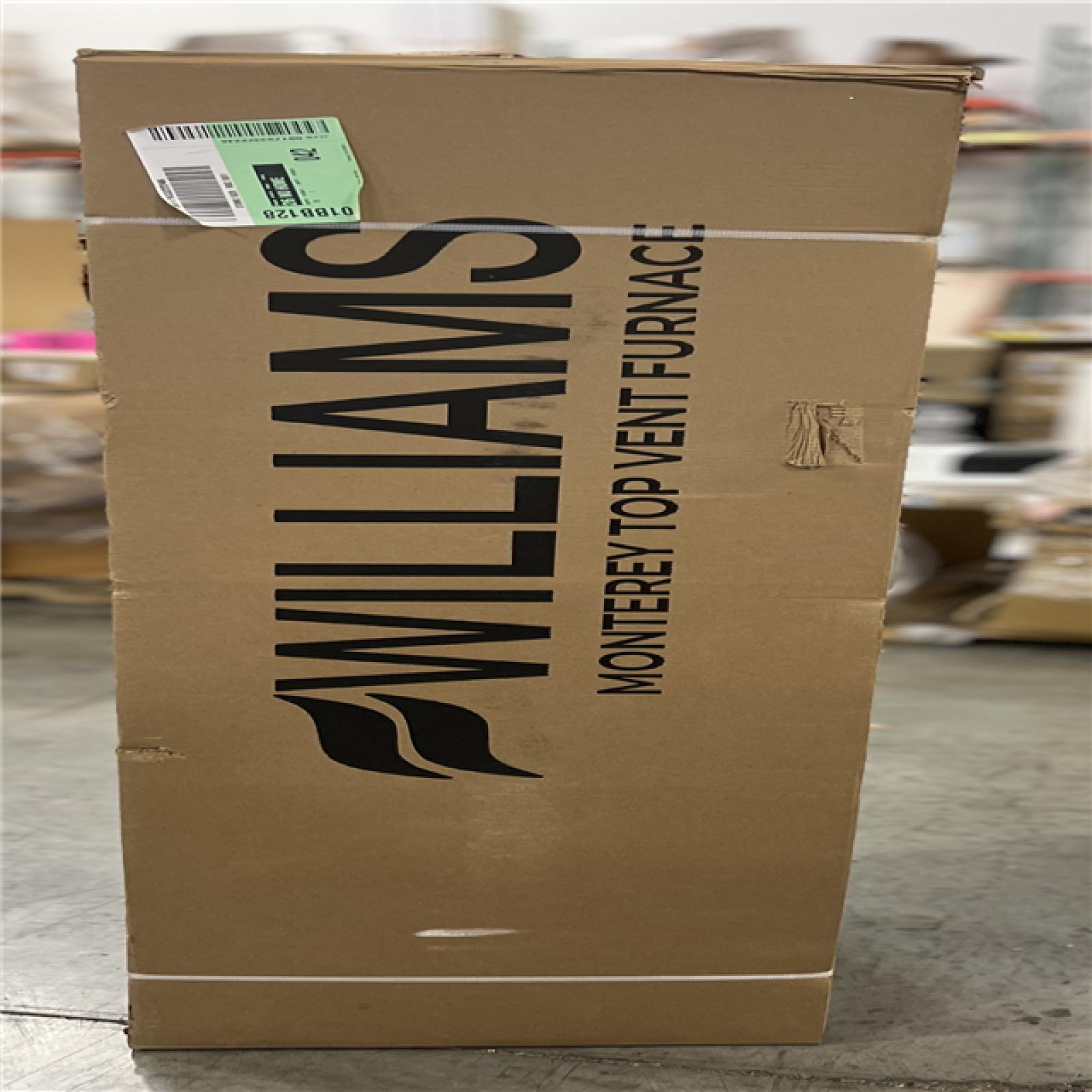 DALLAS LOCATION - Williams Monterey Top-Vent Wall Heater 50,000 BTUH, 70% AFUE, Natural Gas