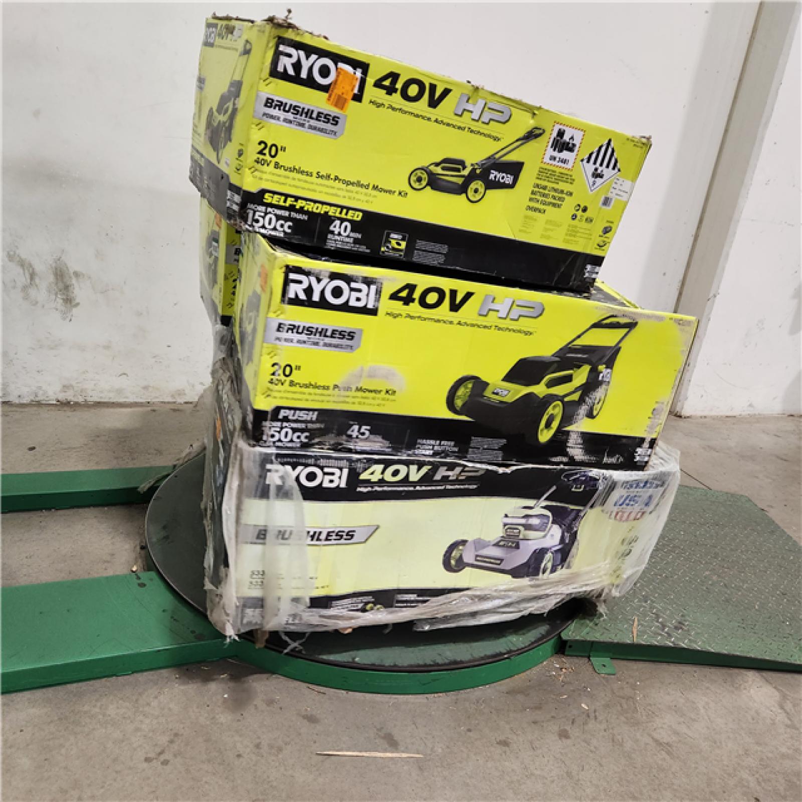 Dallas Location - As-Is Ryobi Lawn Mower Pallet (Lot Of 5)