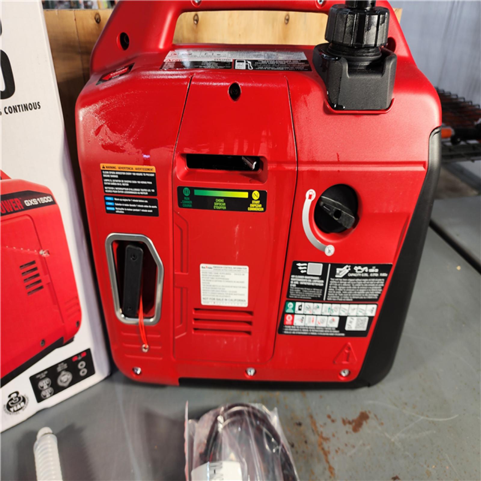 HOUSTON LOCATION - AS-IS 1500-Watt Recoil Start Gasoline Powered Ultra-Light Inverter Generator with 60cc OHV Engine and CO Sensor Shutdown