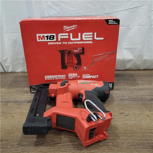 AS-IS M18 FUEL 18-Volt Lithium-Ion Brushless Cordless 18-Gauge 1/4 in. Narrow Crown Stapler (Tool-Only)