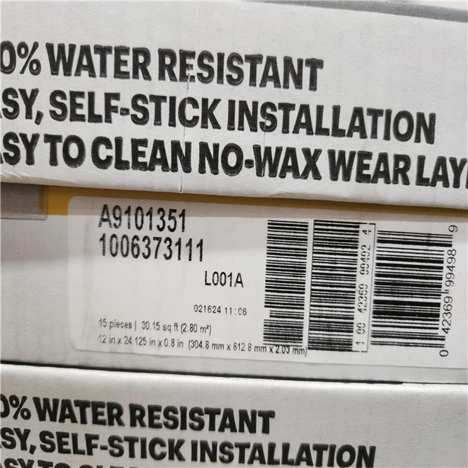 Phoenix Location Armstrong Flooring Universal Bianco Classico 3 MIL x 12 in. L x 24 in. W Peel and Stick Water Resistant Vinyl Tile Flooring (1200 sqft/ 40 case)