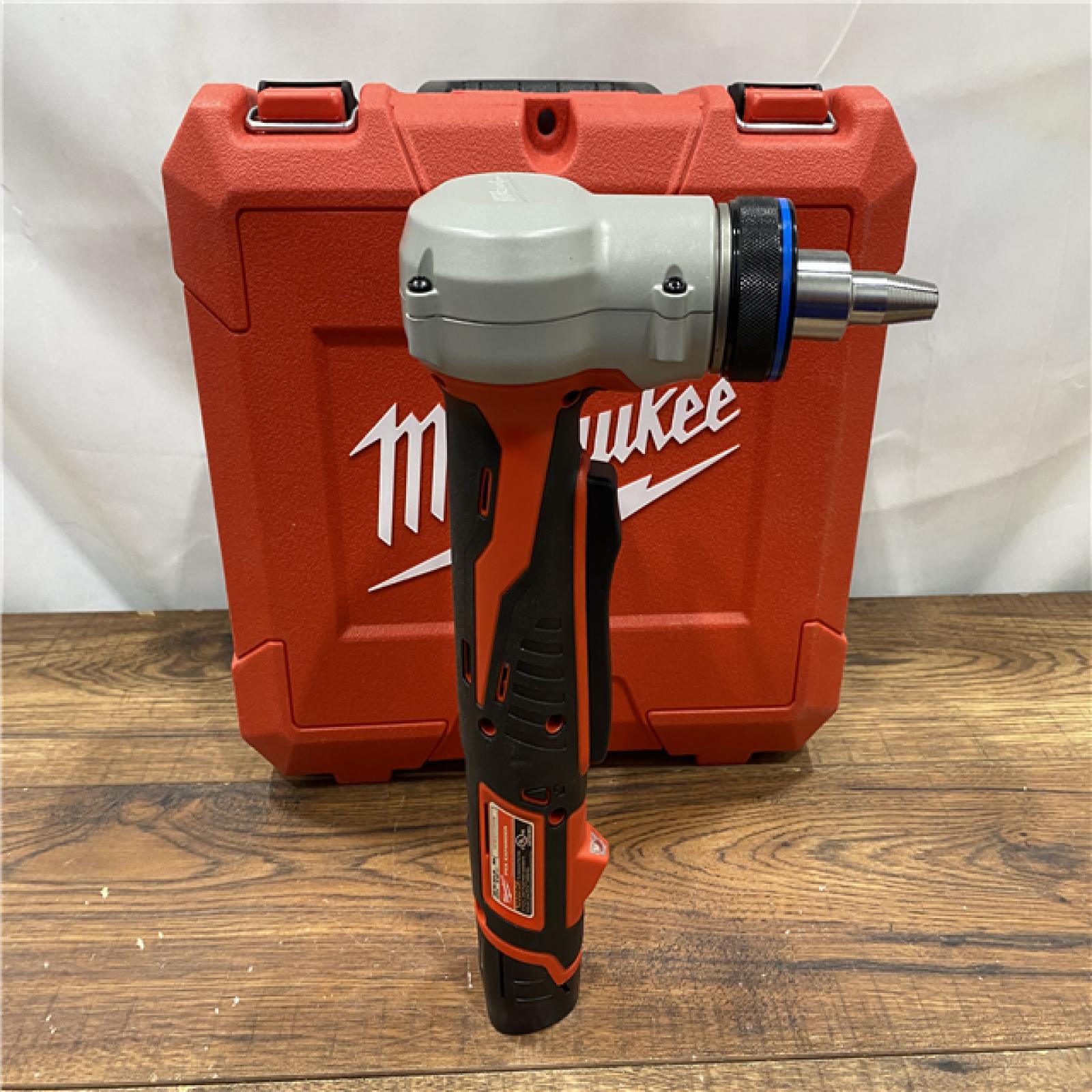 AS IS M12 12-Volt Lithium-Ion Cordless PEX Expansion Tool Kit with (2) 1.5 Ah Batteries, (3) Expansion Heads and Hard Case