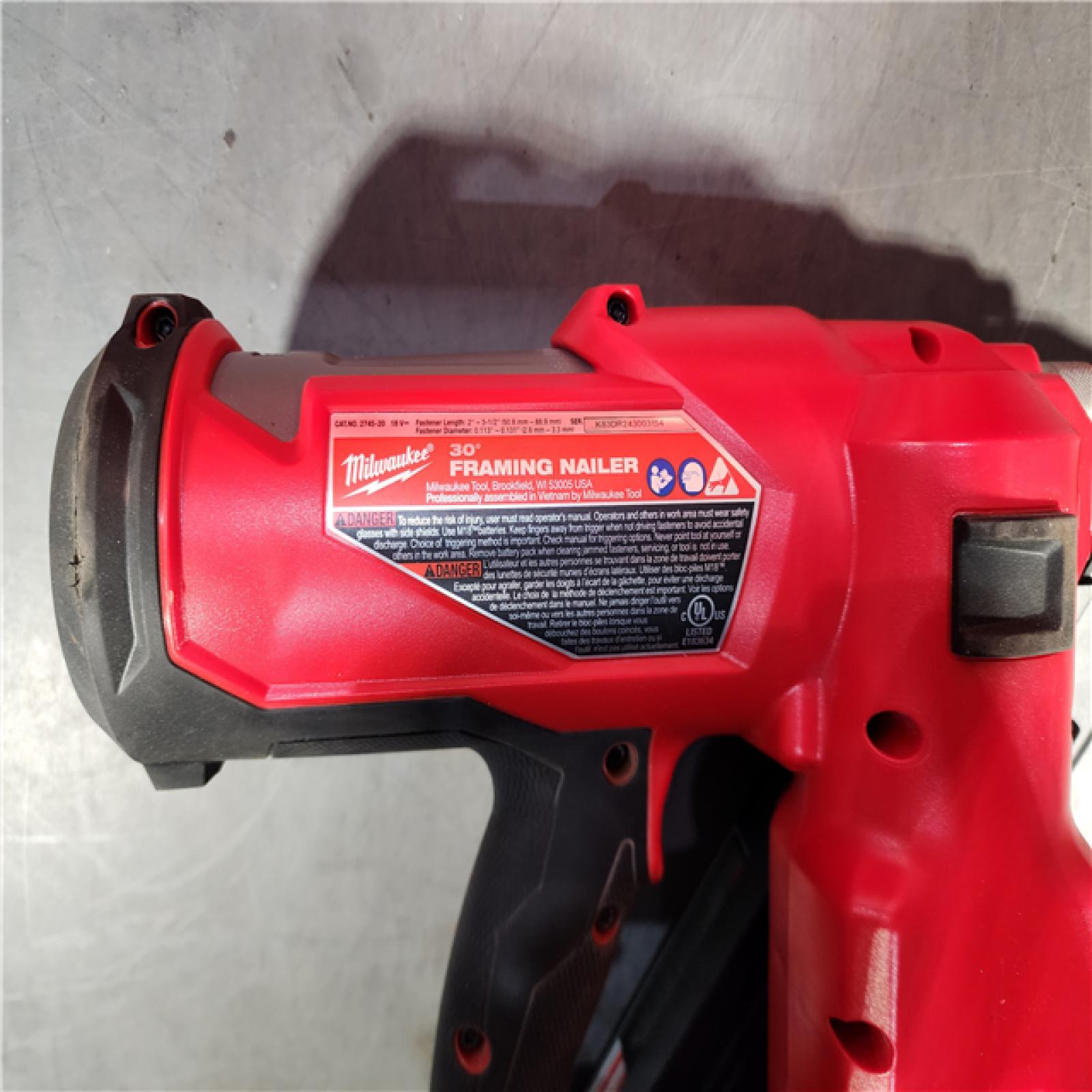 HOUSTON LOCATION - AS-IS (APPEARS LIKE NEW) M18 FUEL 3-1/2 in. 18-Volt 30-Degree Lithium-Ion Brushless Cordless Framing Nailer (Tool-Only)