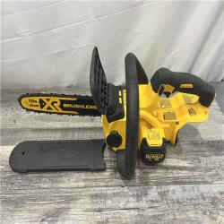 AS-IS DEWALT 20V MAX 12in. Brushless Cordless Battery Powered Chainsaw (Tool Only)