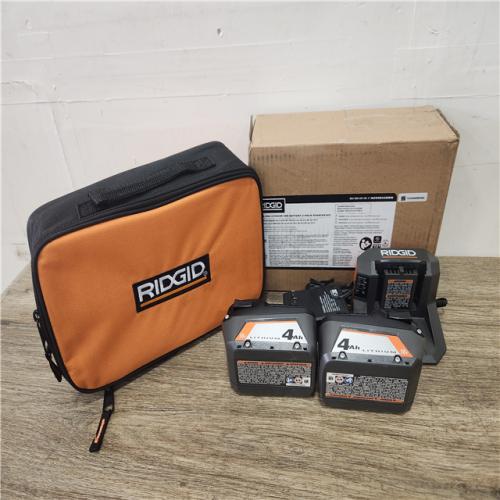 Phoenix Location NEW RIDGID 18V Lithium-Ion 4.0 Ah Battery (2-Pack) and 18V Charger Kit