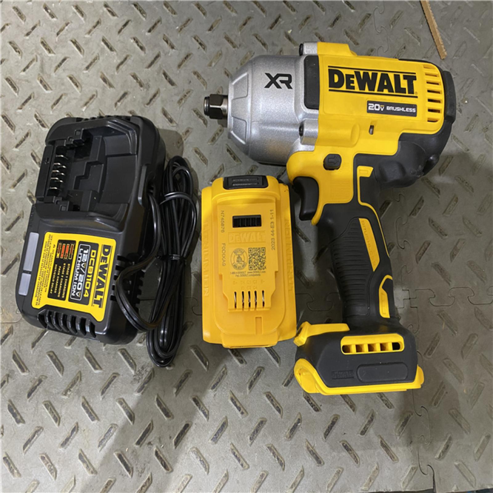 Houston location AS-IS DEWALT 20V MAX* XR 1/2  High Torque Impact Wrench with Hog Ring Anvil