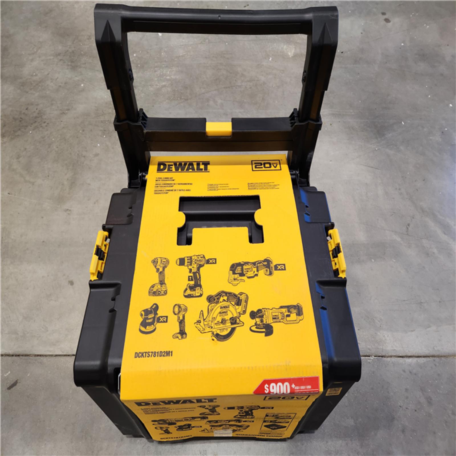 NEW! DEWALT 20V MAX Cordless (7-Tool) Combo Kit With ToughSystem Case