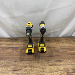 AS IS Dewalt DCK225D2 20V MAX ATOMIC Brushless Compact Lithium-Ion 1/2 in. Cordless Drill Driver and 1/4 in. Impact Driver Combo Kit with 2 Batteries 2 Ah