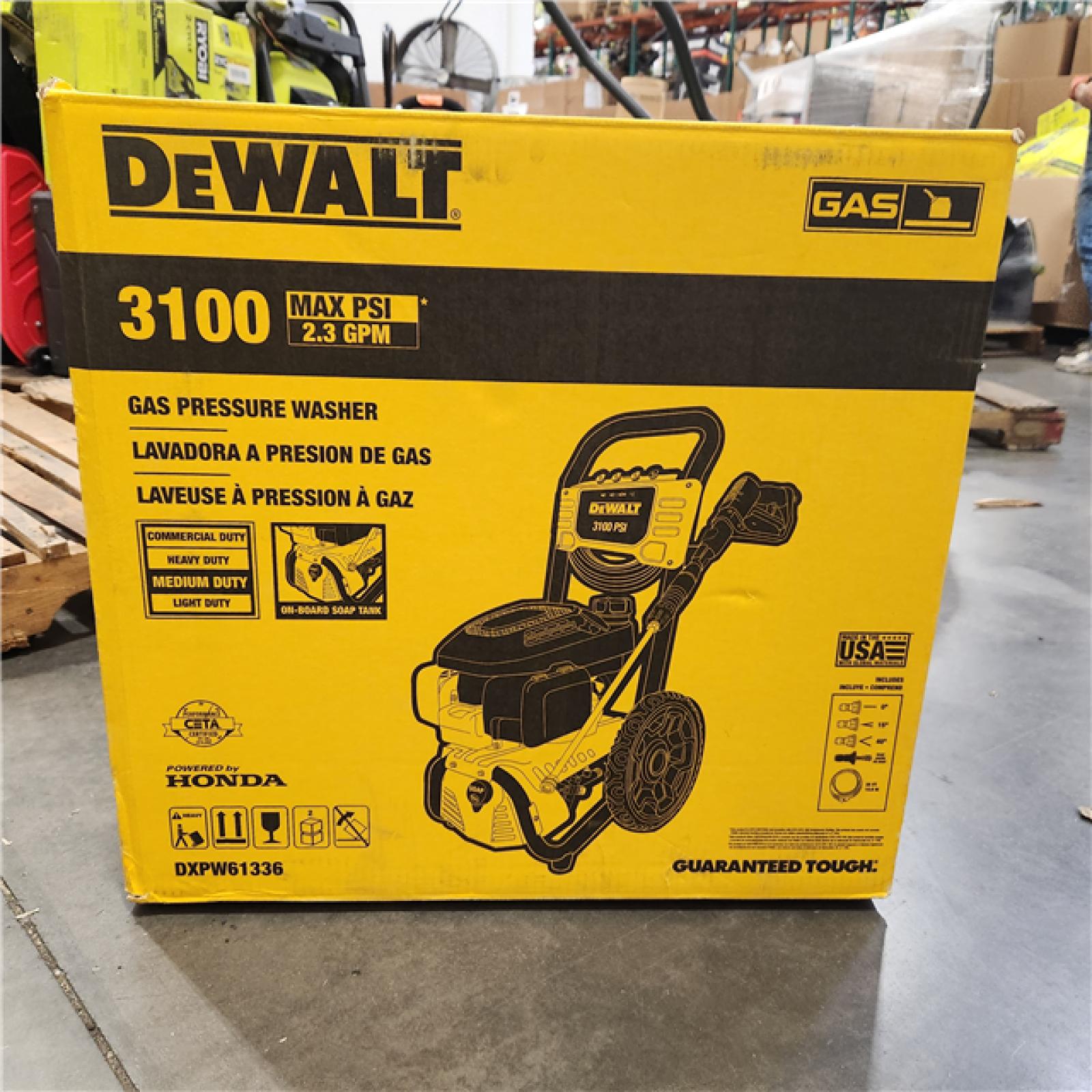 Dallas Location - As-Is DXPW61336 DeWalt 3100 PSI Cold Water Pressure Washer