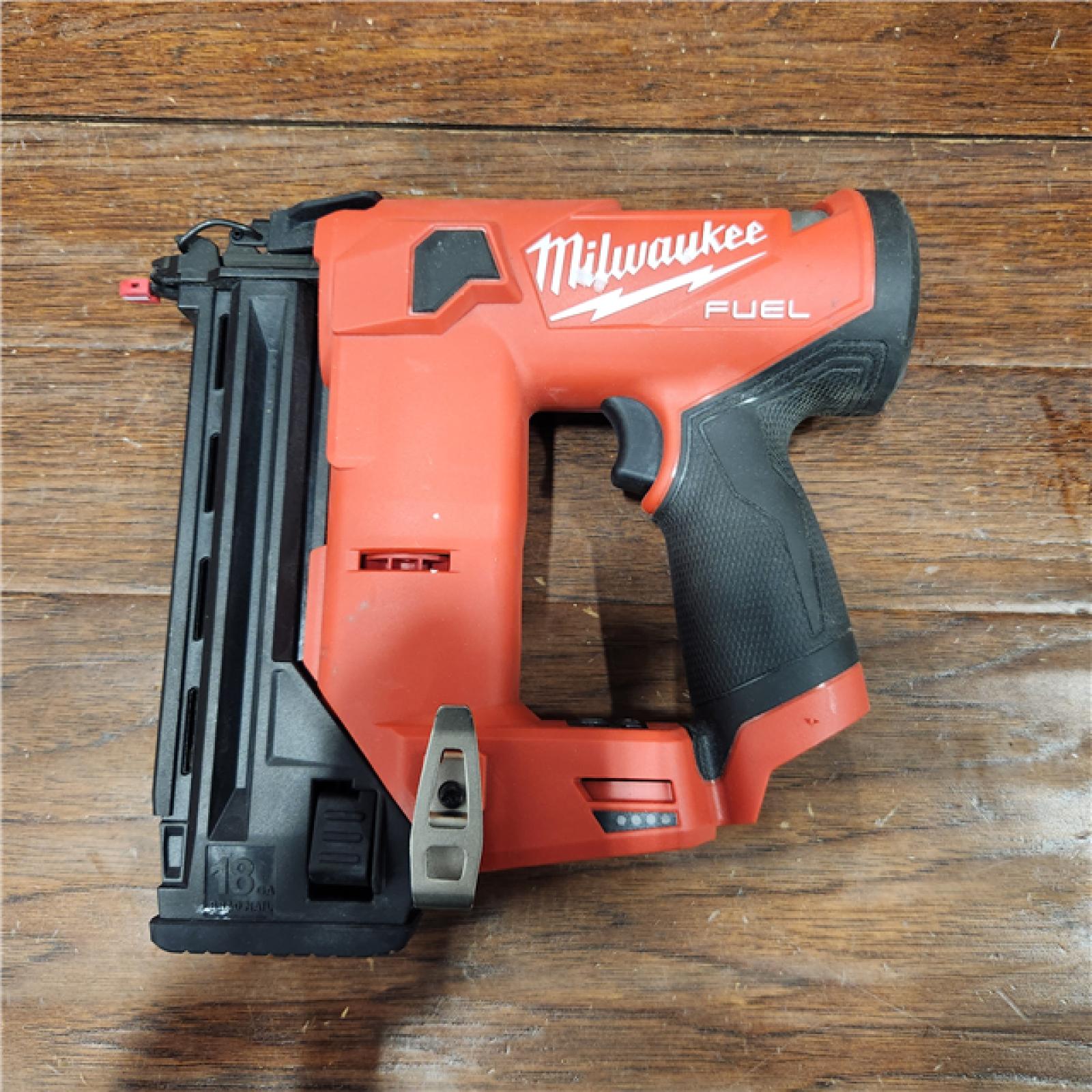 AS-IS M12 FUEL 12-Volt Lithium-Ion Brushless Cordless 18-Guage Compact Brad Nailer (Tool Only)