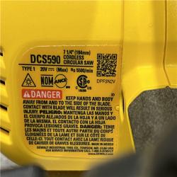 AS-IS DEWALT 20-Volt MAX 7-1/4 in. Cordless Circular Saw (Tool Only)