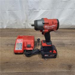 AS-IS Milwaukee M18 1/2 in. Cordless Brushless High Torque Impact Wrench Kit (Battery & Charger)