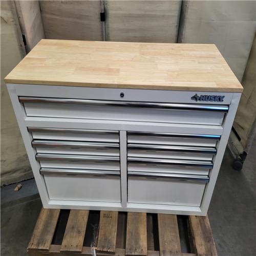 CALIFORNIA AS IS husky 46in . 9-Drawer mobile workbench