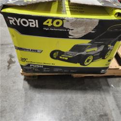 DALLAS LOCATION - AS-IS RYOBI 40V HP Brushless 20 in. Cordless Battery Walk Behind Push Mower with 6.0 Ah Battery and Charger