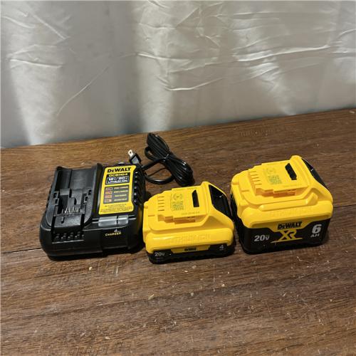 AS-ISDEWALT 20V MAX Lithium-Ion 6.0Ah and 4.0Ah Battery and Charger Starter Kit