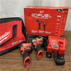 AS-ISMilwaukee 3497-22 12V Brushless Hammer Drill and Impact Driver Combo Kit