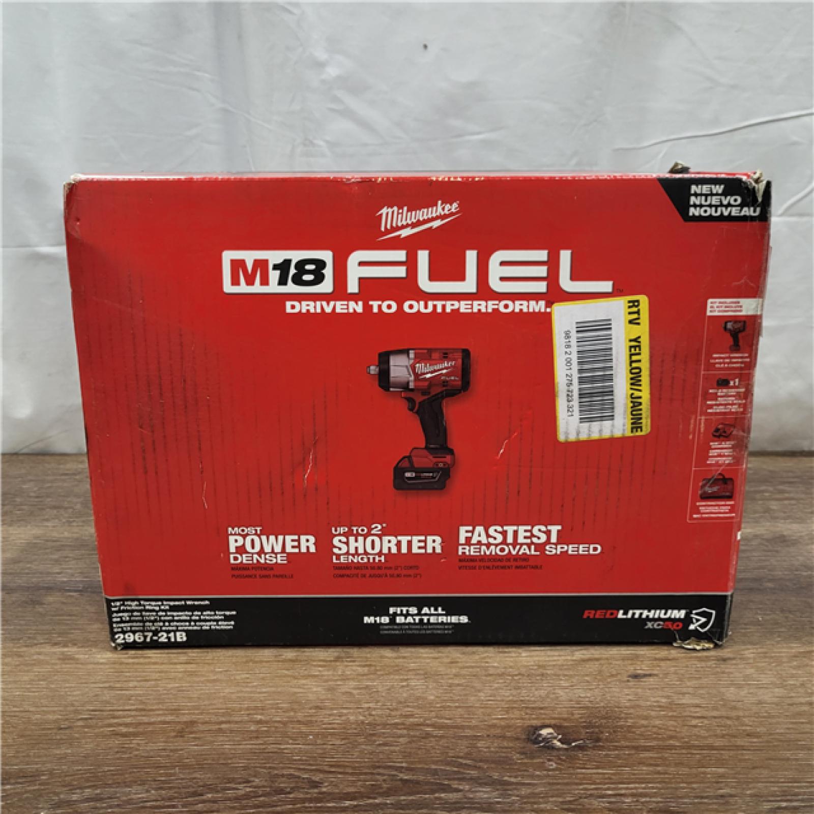 AS-IS Milwaukee M18 FUEL 1/2 High Torque Impact Wrench with Friction Ring Kit