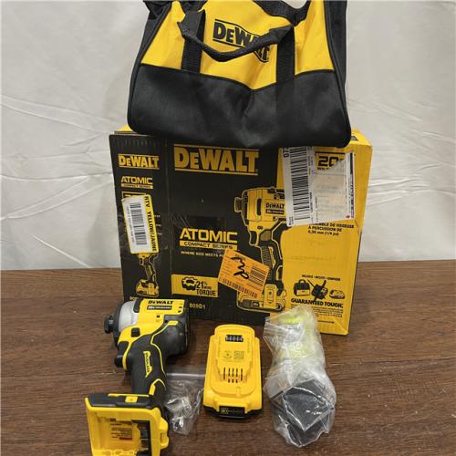 AS-ISDEWALT ATOMIC 20V MAX* Brushless Cordless Compact 1/4 in. Impact Driver Kit